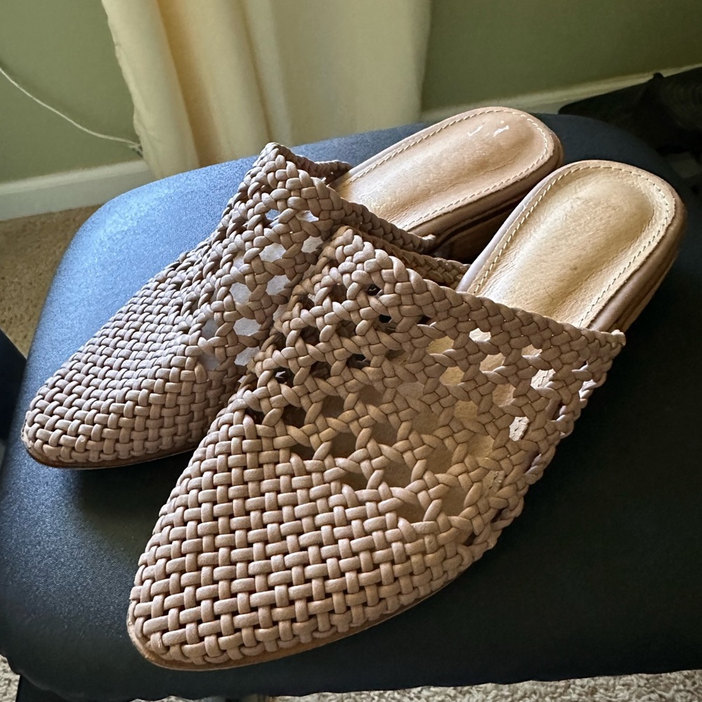 Mi.iM Woven Brown Mules